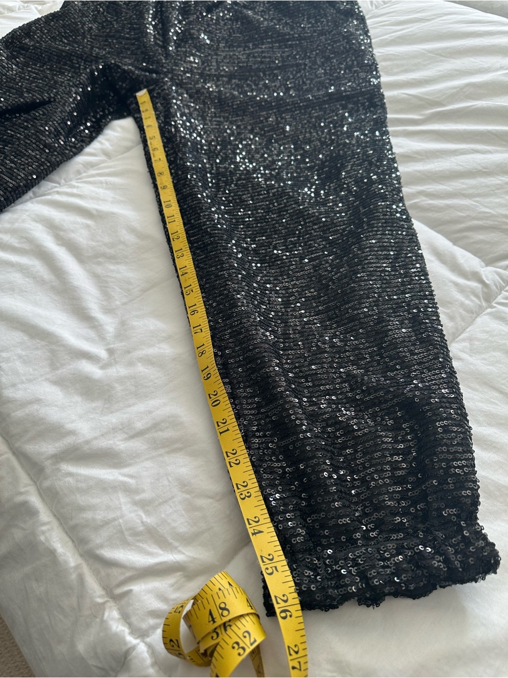 Sequin Jogger Style Black Pants size XL - Picture 11 of 17